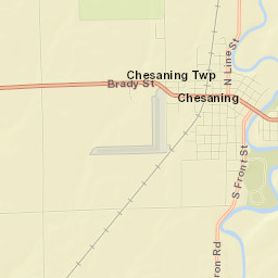 Chesaning Street Map