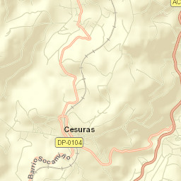 Cesuras Street Map