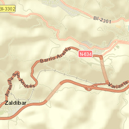 Zaldibar Street Map