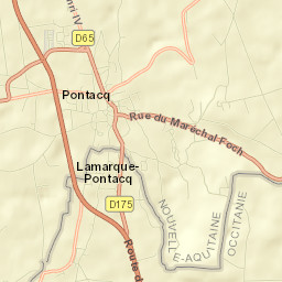 Pontacq Street Map