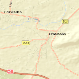 Ornaisons Street Map