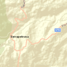 Serrapetrona Street Map