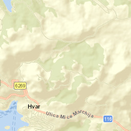 Hvar Street Map