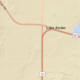 Lake Andes Street Map