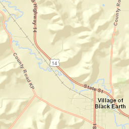 Black Earth Street Map