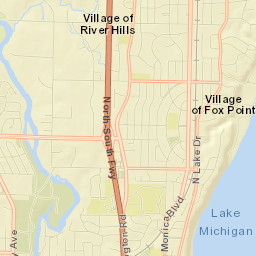 Fox Point Street Map