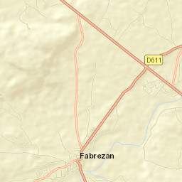 Fabrezan Street Map