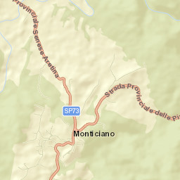 Monticiano Street Map