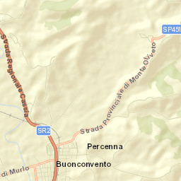 Buonconvento Street Map
