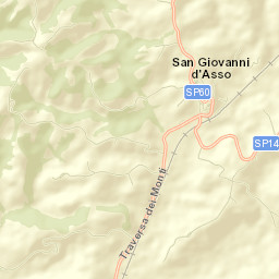 San Giovanni d'Asso Street Map