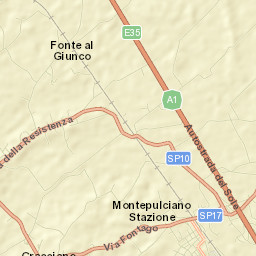 Montepulciano Stazione Street Map