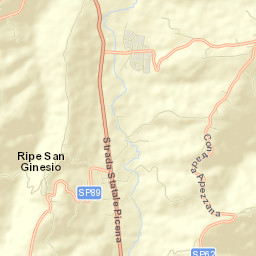 Ripe San Ginesio Street Map