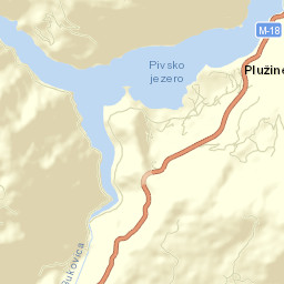 Plužine Street Map