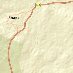 Žabljak Street Map