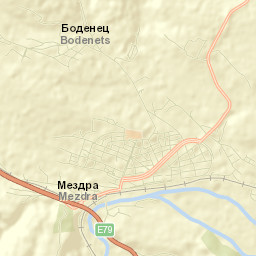Mezdra Street Map