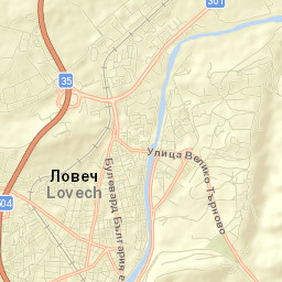 Lovech Street Map