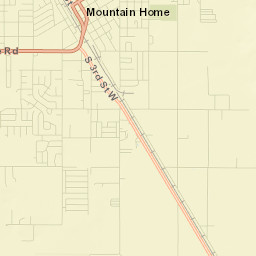 Mountain Home Street Map