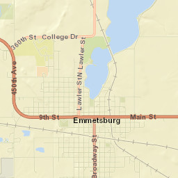 Emmetsburg Street Map