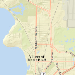 Maple Bluff Street Map