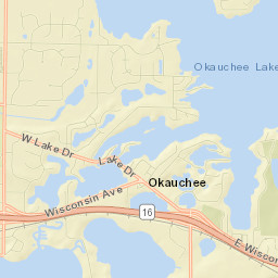 Okauchee Lake Street Map