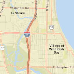 Whitefish Bay Street Map