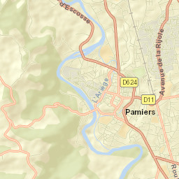 Pamiers Street Map