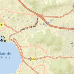 Sanary-sur-Mer Street Map