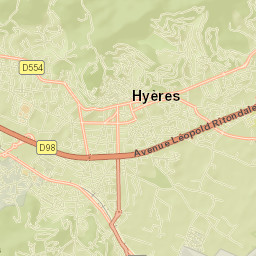 Hyères Street Map