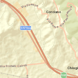 Corciano Street Map