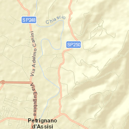 Petrignano Street Map