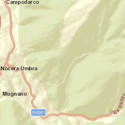 Nocera Umbra Street Map