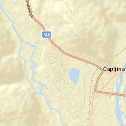 Čapljina Street Map