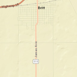 Britt Street Map