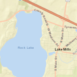 Lake Mills Street Map