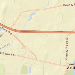 Aztalan Street Map