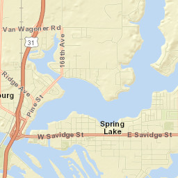Spring Lake Street Map