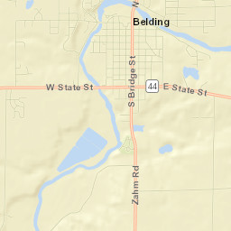 Belding Street Map