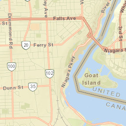 Niagara Falls, NY 14301, USA Street Map