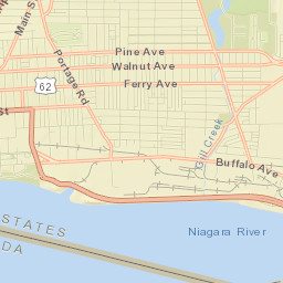 Niagara Falls Street Map