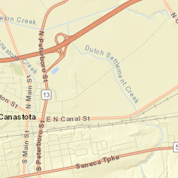 Canastota Street Map