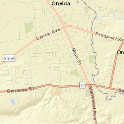 Oneida Street Map