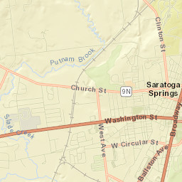 Saratoga Springs Street Map