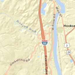 Hooksett Street Map