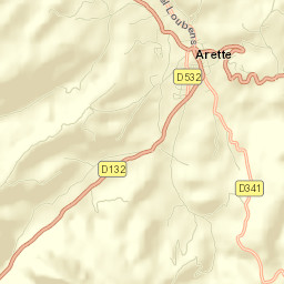 Arette Street Map