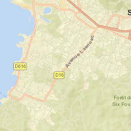 Six-Fours-les-Plages Street Map