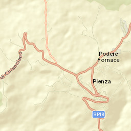 Pienza Street Map