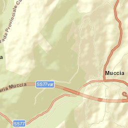 Muccia Street Map