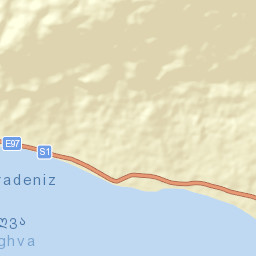 Stantsiya Novyy Afon Street Map