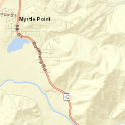 Myrtle Point Street Map