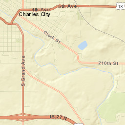 Charles City Street Map